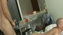 monstrous dong homosexual oral With semen flow