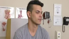 lad Has An Issue Pre Cumming And Doctor Gives Full Exam Full Scene