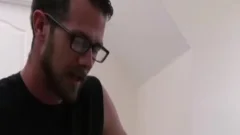 yummy daddy bangs Teenage Step Son's taut booty With