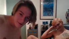 two twinks Caressing Each Other, engulfing And Playing With Their weenie