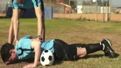 Aroused boys wazoo Stretching