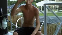 wild amateur cook jerking With goo drinking