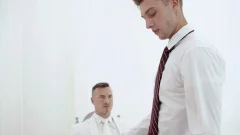 Christopher White gets raw creampied by Derek