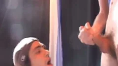 amateur homosexual Face Spunked