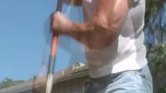 Russian American Contractor. Professional Bodybuilder As Well. Very nice.