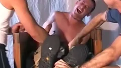 Tattooed lad gets Hard Tickled By ally