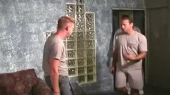 blond man acquires assfucked By dark males