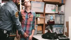 Nervous lad Barebacked By Mall Cop