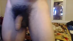 Unshaven Hunk Cranks One Out On His web camera