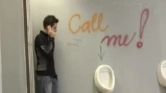 Public bathroom nakedback