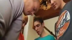 kinky homosexual cumy group gang sex