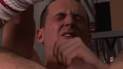 monstrous wang homosexual dildo And sex cream flow