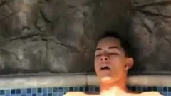 kinky gay boys sucking & pounding By Tthis man Pool
