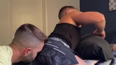 Sweaty penis Colt Spence receives His big cock And wazoo Worshipped By eager teen Nick Charms