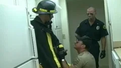 pliant Fireman acquires His taut arsehole Stretched
