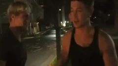 Athletic Gavin Waters next to Sebastian Young cock sucking