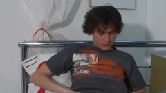 Skinny jerk offer receives off to straight porn