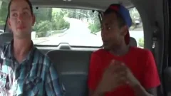 dark guy pounding White friend On sofa