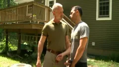 Muscled bear enjoys raw sex