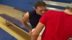 tasty gay knobs pounding In The Gym