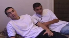 Levi And Brennan engulf cock