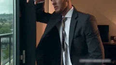 menatplay: Will's Blue Eyes Stare at His Long Cock