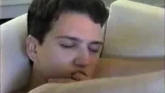 charming teens have a fun sucking