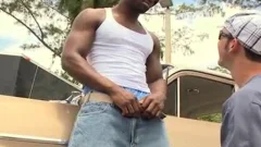 muscular Muscle Thug gets his booty fuckled