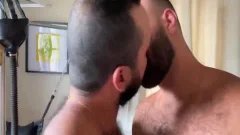 Two pumped up Bears plowing Nonstop