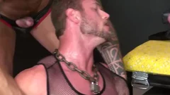 Athletic jock really likes hard nailining