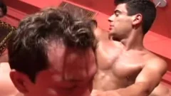 Brazilian blowjob cum at the party