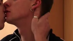 Two tight teen man's pounding In The Kitchen