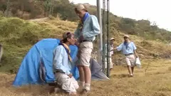 Latin group sex outside