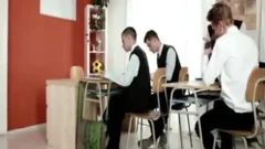 Four tasty Schoolboys get It On bareback With tasty Teacher