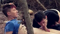 First Time banging lad outdoors