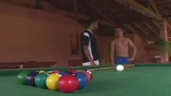 boys receive seduced Playing Snooker enjoys sucking penis