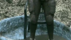 getting wet & Muddy In My Football Uniform