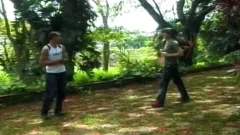 sleazy Homo couple bang In Bush