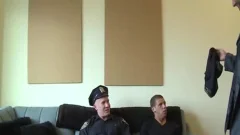 gigantic cock homosexual trio And Facial