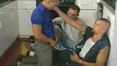 filthy gay twinks Threeway blow job