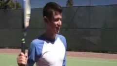 Evan Tennis Match in nature's garb