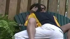 tasty brunette Tw-nks Backyard Makeout