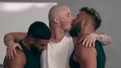 Spit-Roasting Fun Among Shaven-Headed Evan