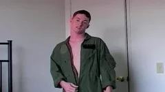 A Straight Scott Cruise Is A vehement Army 18 Year Olds jerking off His dick  On webcam