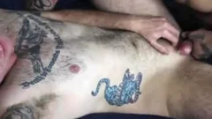 Tattooed homosexual FTM fucking