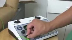Young horny gay medical in clinic