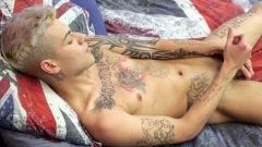 Tattooed Stud, Stiff Shaft on Display