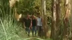 brunette teen Takes A large penis In His chocolate hole After Jail Escape
