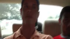 Interracial homosexual 3some plowing