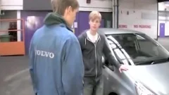 18yo Blond teens stunning pounding On Car Repair